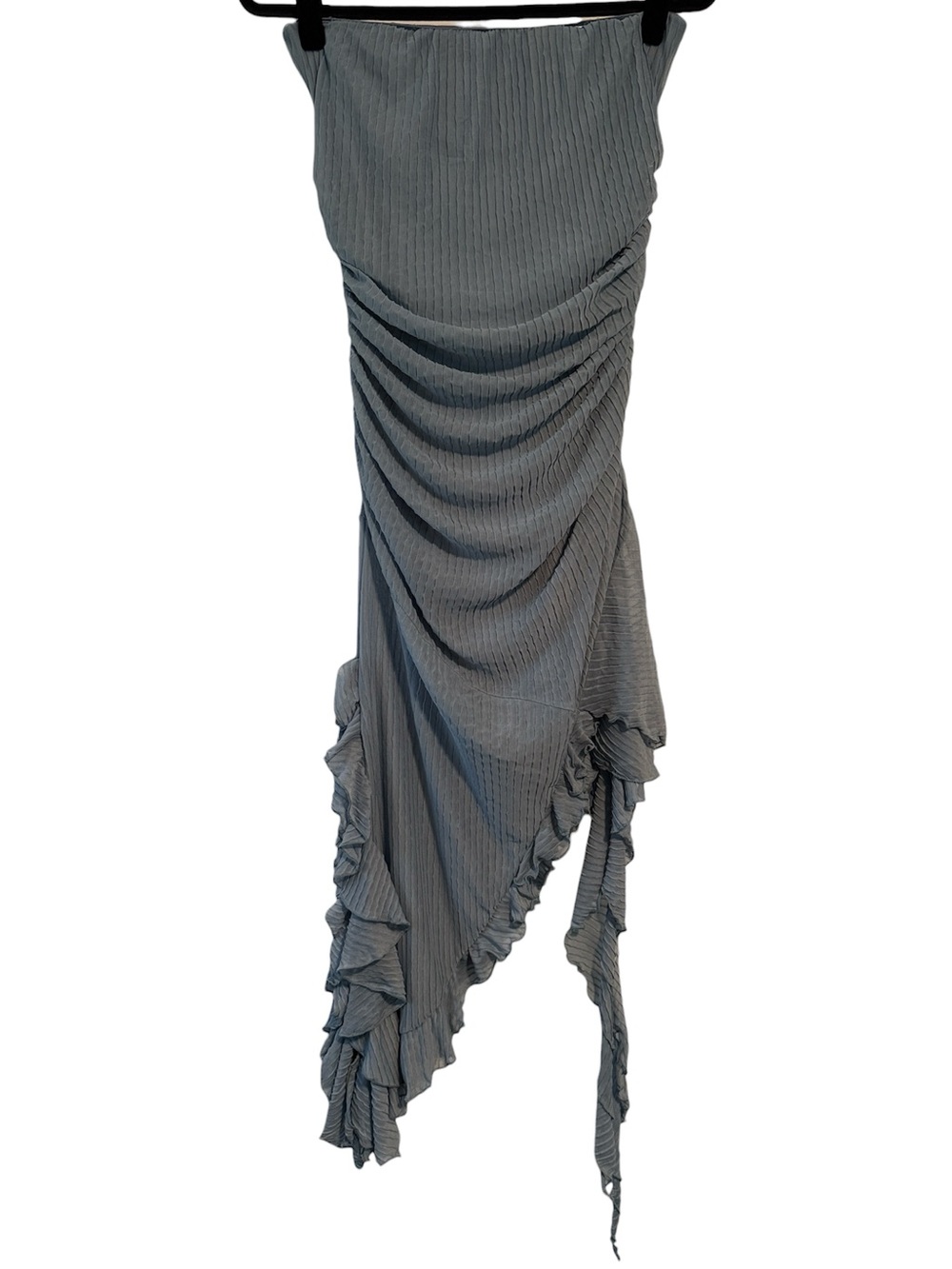 Zara Ruffled Strapless Bodycon Dress NWT (FLAWED)